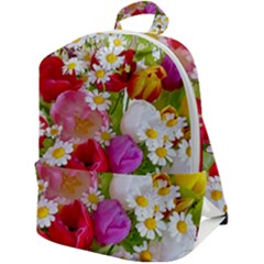 Beautiful Floral Zip Up Backpack by Sparkle