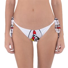 Roseanne Chicken, Retro Chickens Reversible Bikini Bottom by EvgeniaEsenina
