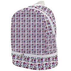 60s Ombre Hair Girl White Zip Bottom Backpack by snowwhitegirl