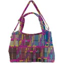Colorful shapes texture                                                Double Compartment Shoulder Bag View1