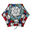 Rays Smoke Pop Art Style Vector Illustration Mini Folding Umbrellas View1