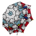 Rays Smoke Pop Art Style Vector Illustration Hook Handle Umbrellas (Medium) View2