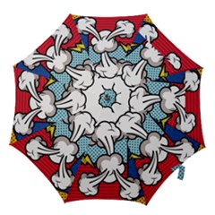 Rays Smoke Pop Art Style Vector Illustration Hook Handle Umbrellas (large) by Amaryn4rt