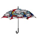 Rays Smoke Pop Art Style Vector Illustration Hook Handle Umbrellas (Large) View3