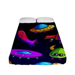 Space Pattern Fitted Sheet (full/ Double Size) by Amaryn4rt