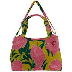 Pink Flower Seamless Pattern Double Compartment Shoulder Bag by Amaryn4rt