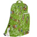 Seamless Pattern With Kids Double Compartment Backpack View2