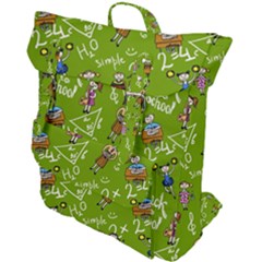 Seamless Pattern With Kids Buckle Up Backpack by Amaryn4rt