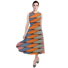 Zappwaits Pattern Round Neck Boho Dress by zappwaits