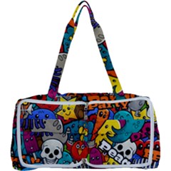 Graffiti Characters Seamless Pattern Multi Function Bag by Amaryn4rt