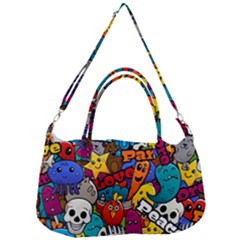 Graffiti Characters Seamless Pattern Removal Strap Handbag by Amaryn4rt