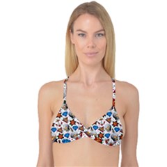 Full Color Flash Tattoo Patterns Reversible Tri Bikini Top by Amaryn4rt