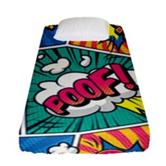 Comic Colorful Seamless Pattern Fitted Sheet (single Size) by Amaryn4rt