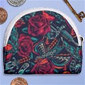 Vintage Flash Tattoos Designs Seamless Pattern Horseshoe Style Canvas Pouch View2