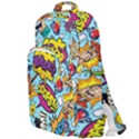 Comic Elements Colorful Seamless Pattern Double Compartment Backpack View1