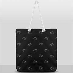 Vintage Car Motif Print Pattern Full Print Rope Handle Tote (large) by dflcprintsclothing