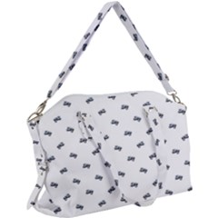 Vintage Car Motif Prin Pattern 2001 Canvas Crossbody Bag by dflcprintsclothing