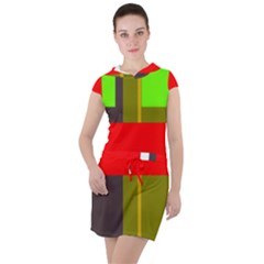 Serippy Drawstring Hooded Dress by SERIPPY
