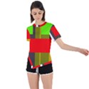 SERIPPY Asymmetrical Short Sleeve Sports Tee View1