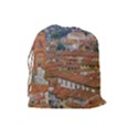 Lucca Historic Center Aerial View Drawstring Pouch (Large) View2