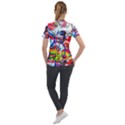 Crazy Grafitti Short Sleeve Zip Up Jacket View2