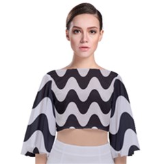 Copacabana  Tie Back Butterfly Sleeve Chiffon Top by Sobalvarro
