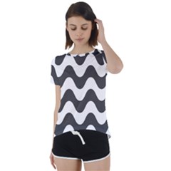 Copacabana  Short Sleeve Foldover Tee by Sobalvarro