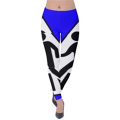 Cross Crossing Crosswalk Line Walk Velvet Leggings by HermanTelo