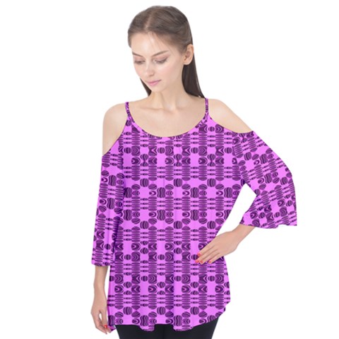 Digital Violet Flutter Tees by Sparkle