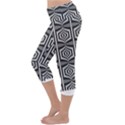 Optical Illusion Lightweight Velour Capri Yoga Leggings View2