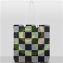 Circle Checks Full Print Rope Handle Tote (Large) View2