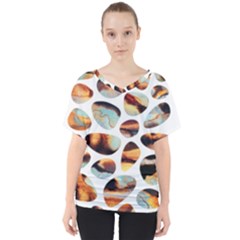 Gems V-neck Dolman Drape Top by Sparkle