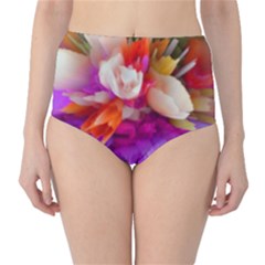 Poppy Flower Classic High-waist Bikini Bottoms by Sparkle