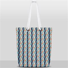 Geometry Colors Full Print Rope Handle Tote (small) by Sparkle