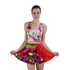 Colorful Leg Warmers Mini Skirt by snowwhitegirl