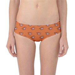 Zodiac Bat Pink Orange Classic Bikini Bottoms by snowwhitegirl