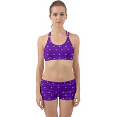 Zodiac Bat Pink Purple Back Web Gym Set by snowwhitegirl
