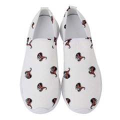 Ugly Monster Fish Drawing Women s Slip On Sneakers by dflcprintsclothing