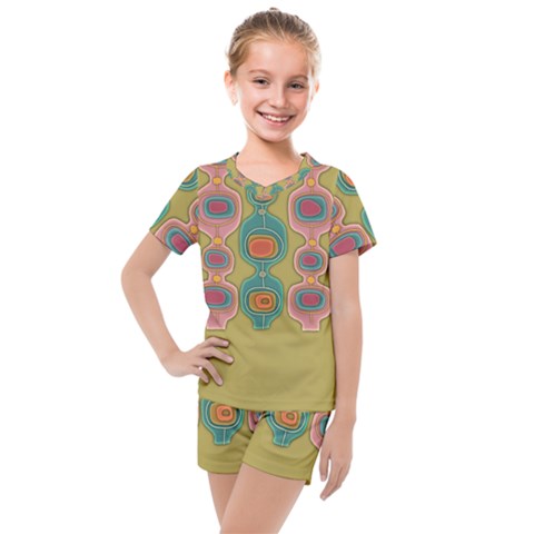 Americana 2 Kids  Mesh Tee And Shorts Set by emmamatrixworm