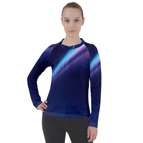 Light Fleeting Man s Sky Magic Women s Pique Long Sleeve Tee by Mariart