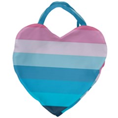 Sea And Sunset Giant Heart Shaped Tote by tmsartbazaar