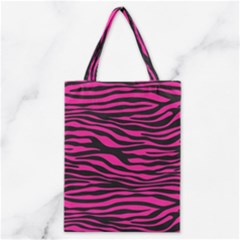 Pink Zebra Classic Tote Bag by Angelandspot