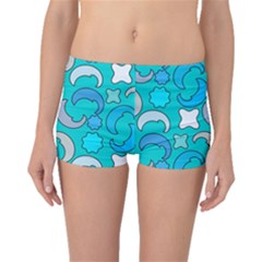 Cloudy Blue Moon Boyleg Bikini Bottoms by tmsartbazaar