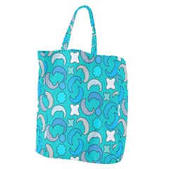 Cloudy Blue Moon Giant Grocery Tote by tmsartbazaar