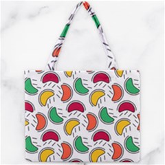 Geometric Fruity Mini Tote Bag by tmsartbazaar