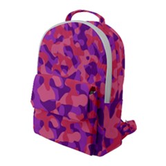 Pink And Purple Camouflage Flap Pocket Backpack (large) by SpinnyChairDesigns