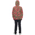 Pink and Green Camouflage Pattern Men s Front Pocket Pullover Windbreaker View2