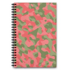 Pink And Green Camouflage Pattern 5 5  X 8 5  Notebook by SpinnyChairDesigns