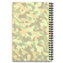 Light Green Brown Yellow Camouflage Pattern 5.5  x 8.5  Notebook View2