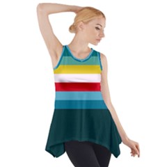 Sea Water Side Drop Tank Tunic by tmsartbazaar